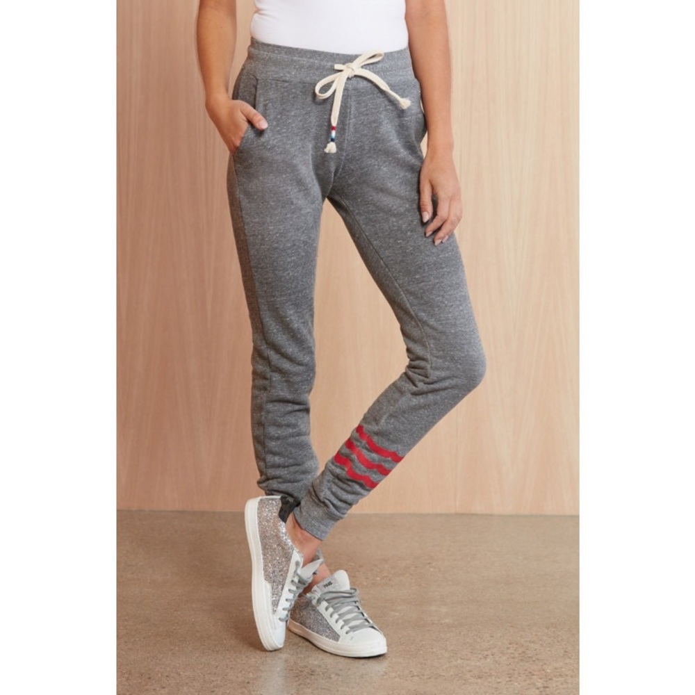 Sol Angeles red wave jogger pant